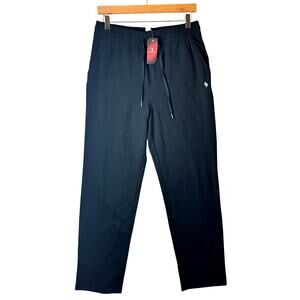 NWT Santiny Workout Pants Women's Black Athletic Pockets Cotton Yoga Running